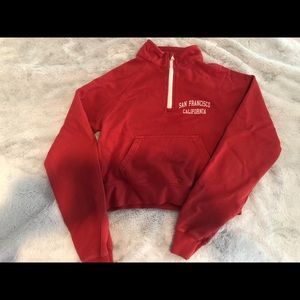 red brandy melville sweater